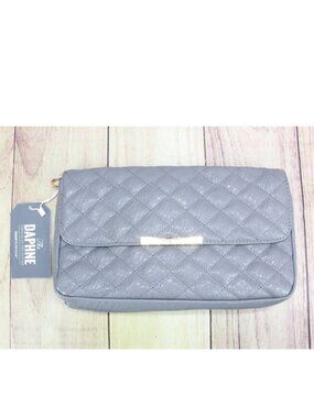 NWT Damsel In Defense Daphne Conceal Carry Blue Clutch Shoulder Purse 11x6 Inch